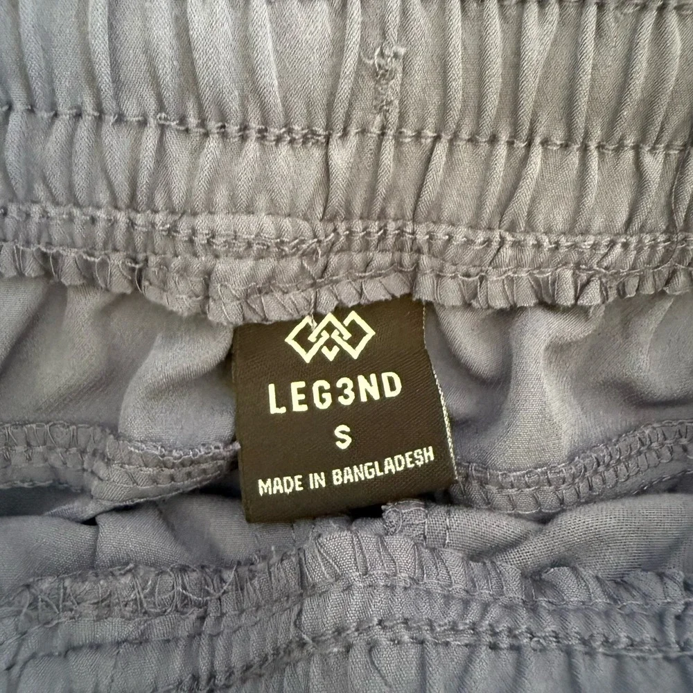 Leg3nd‎ Performance Joggers Men's SM Blue Pockets Drawstring Running Gym Lounge